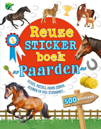 Rebo Publishers - Reuzestickerboek Paarden