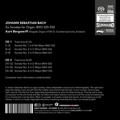 Johann Sebastian Bach: Six Sonatas for Organ, BWV252-530