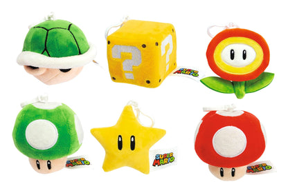 SUPER MARIO - Assortment of 12 Plushs Bag Clips -