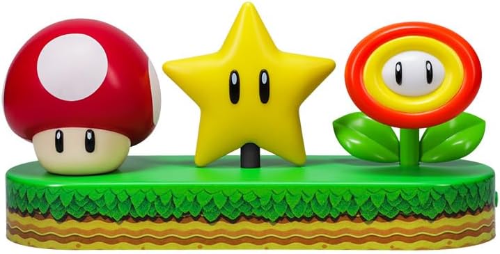 Paladone Super Mario Icon Light - Officially Licensed Mario Brothers Free Standing Desk Light, Gaming Room Decor and Merchandise for Boys and Girls, Nightlight Gift Accessory for Bedroom