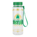 Paladone Wicked Wasserflasche mit Riemen, offiziell lizenzierte Disney-Goldfolie und grüner Glitzer, auslaufsichere Flasche mit Tragegriff, Geschenk für Fans von Musik, 650 ml