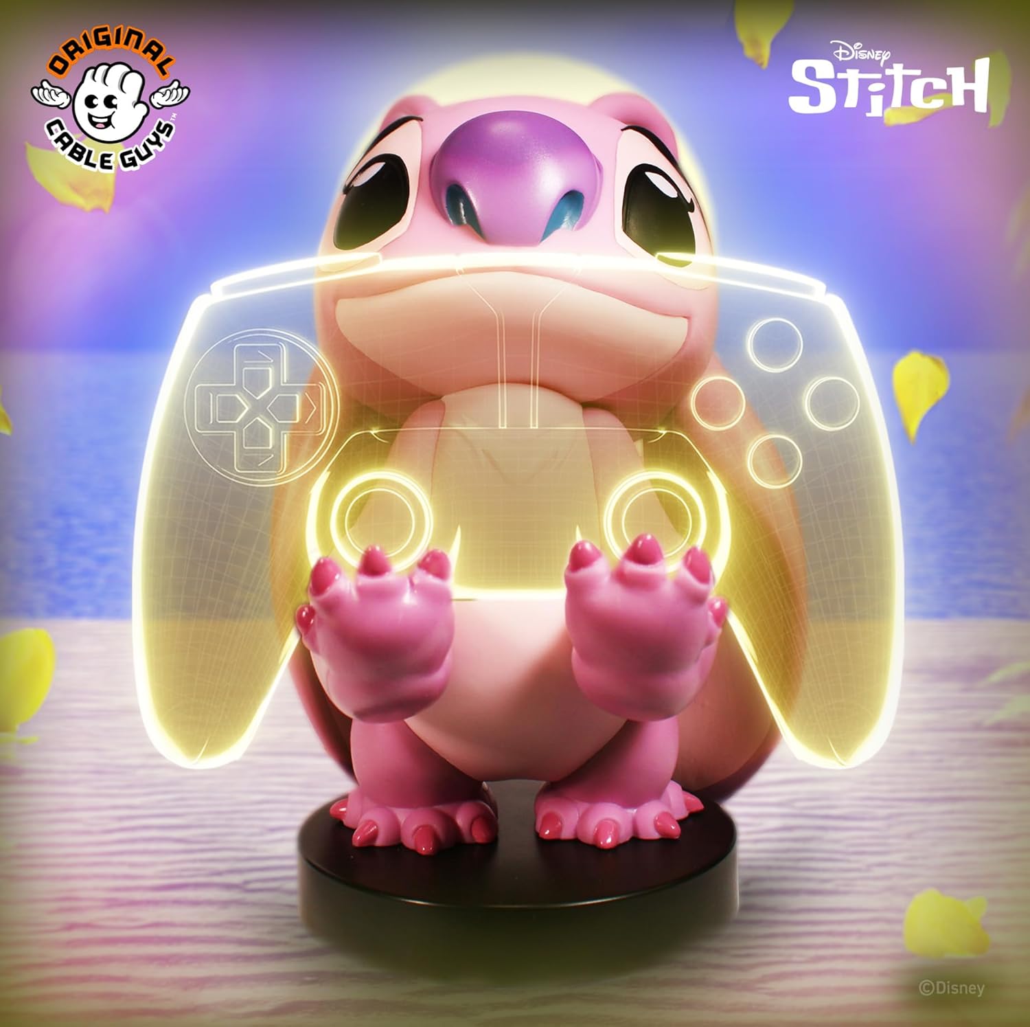 Cable Guys - Disney Angel Stitch Gaming Accessories Holder & Phone Holder for Most Controller (Xbox, Play Station, Nintendo Switch) & Phone