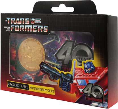 Transformers 40th Anniversary 24k Gold Plated Coin