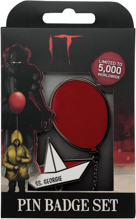 It Pennywise Pin Badge Set of 2 Badges with Connecting Chain