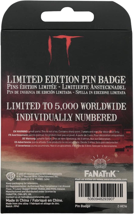 It Pennywise Pin Badge Set of 2 Badges with Connecting Chain