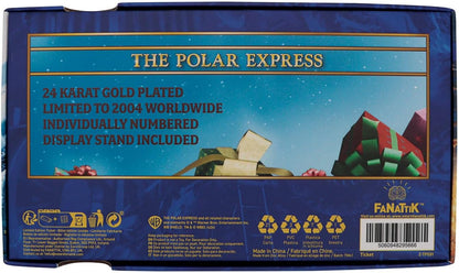 The Polar Express 24K Gold Plated Train Ticket – Limited Edition Collectible | Officially licensed Movie Replica Gift for Fans & Collectors