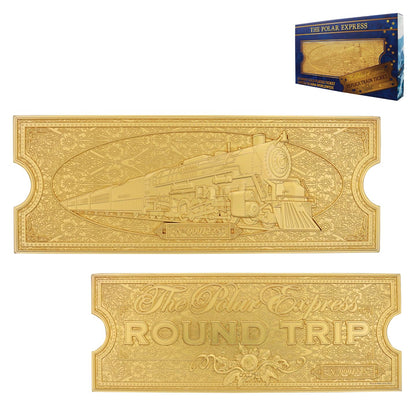 The Polar Express 24K Gold Plated Train Ticket – Limited Edition Collectible | Officially licensed Movie Replica Gift for Fans & Collectors