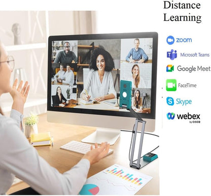 IRIScan Visualizer 7 Webcam Document Camera: 4K UltraHD | 13MP | 4 in 1 | Viewer | A3 Scanner | Portable Scanner | Video Conference | AI Micro Noise Cancellation | Auto Focus | LED | USB | WinMac