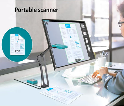 IRIScan Visualizer 7 Webcam Document Camera: 4K UltraHD | 13MP | 4 in 1 | Viewer | A3 Scanner | Portable Scanner | Video Conference | AI Micro Noise Cancellation | Auto Focus | LED | USB | WinMac