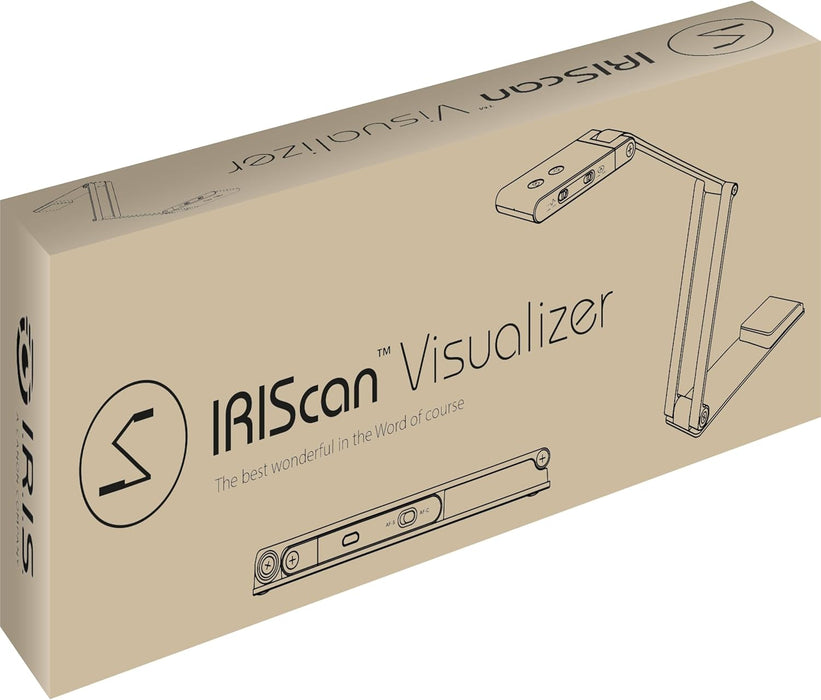 IRIScan Visualizer 7 Dyslexic cámara web documento cámara: 4K UltraHD|13MP |4 en1| visor | escáner A3|escáner portátil|vídeo conferencia|AI Micro|auto focus|LED| USB | Free Readiris DYS OCR TTS WinMac