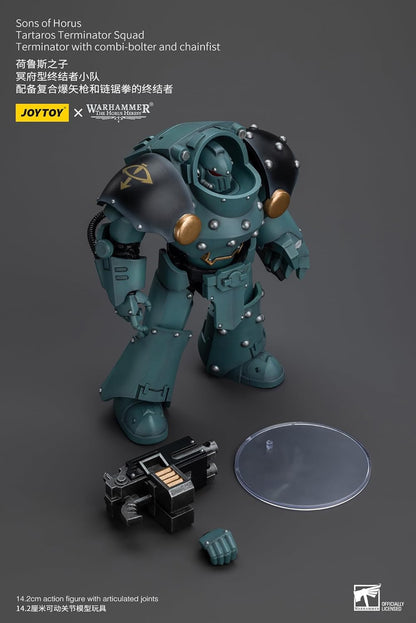 Warhammer 40k: Sons of Horus Tartaros Terminator Squad Terminator mit Combi-Bolter Chainfist Figur im Maßstab 1:18