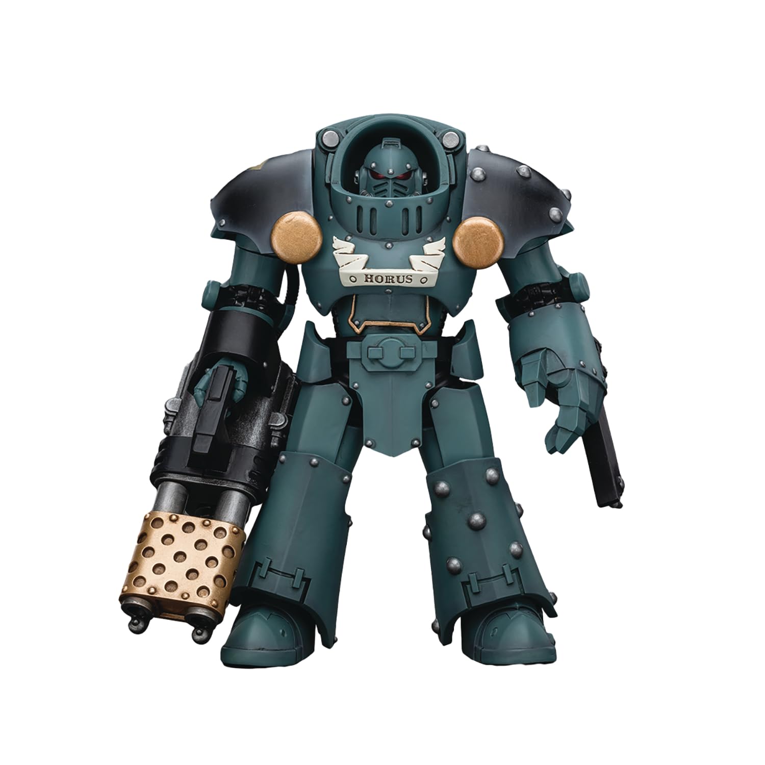 Warhammer 40k: Sons of Horus Tartaros Terminator Squad Terminator mit schwerer Flamme und Kettenfaust, Figur im Maßstab 1:18