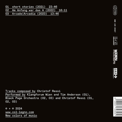 Black Page Orchestra / Klangforum Wien - Short Stories