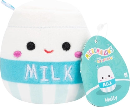 Micromallows SQMM0007 4-Pack – Clara Cupcake, Fifi Fox, Henry Turtle, Melly Milk Carton, Multicolour
