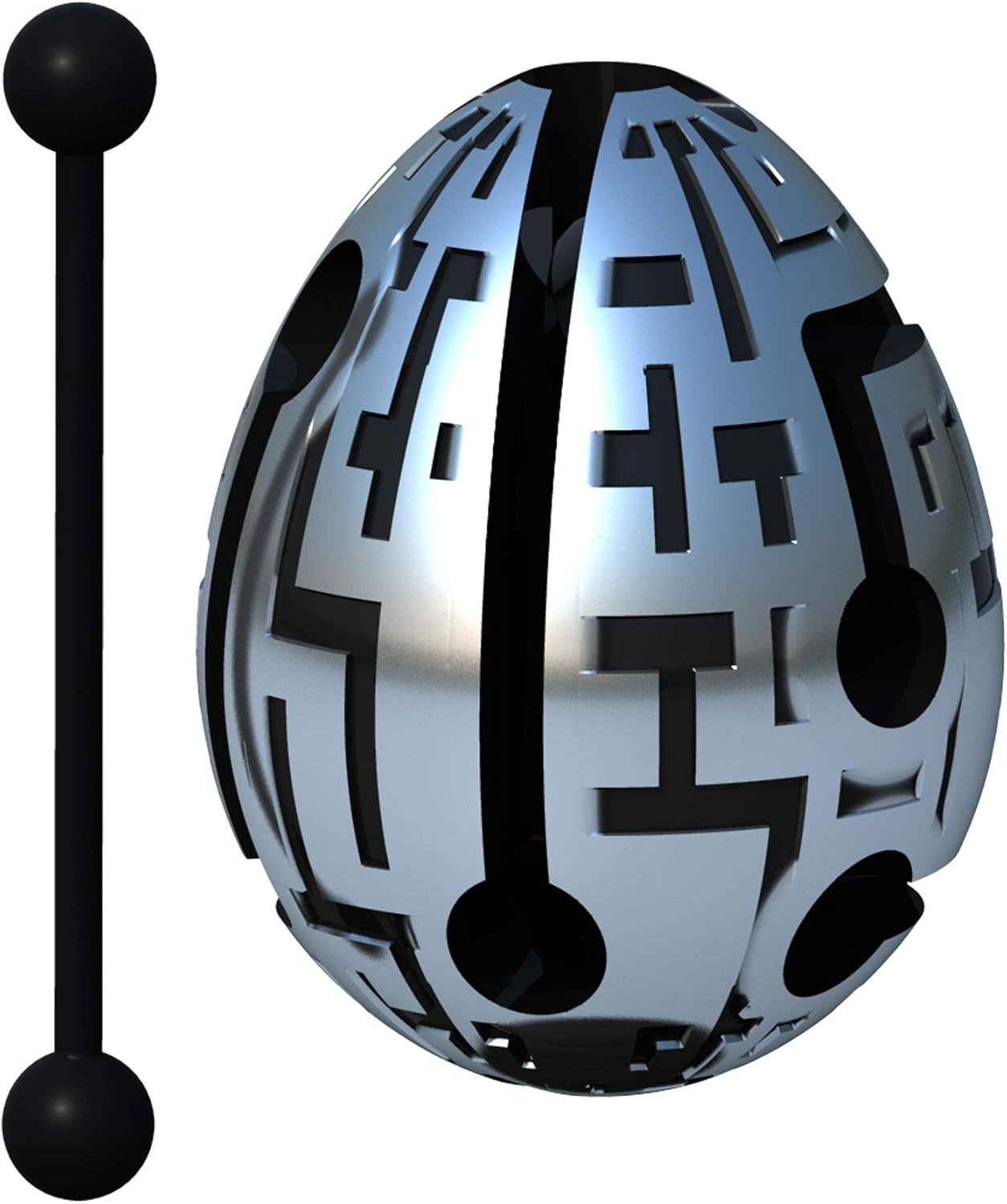 Smart Egg Techno: 3D Maze Puzzle and Educational Toy for Kids, Level 7 (Easy) in a Brain Teaser Series - Challenge and Fun in Solving the Labyrinth inside The Egg