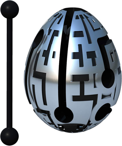 Smart Egg Techno: 3D Maze Puzzle and Educational Toy for Kids, Level 7 (Easy) in a Brain Teaser Series - Challenge and Fun in Solving the Labyrinth inside The Egg