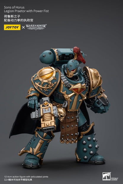 Warhammer 40k: Sons of Horus Legion Praetor with Power Fist 1:18 Scale Action Figure