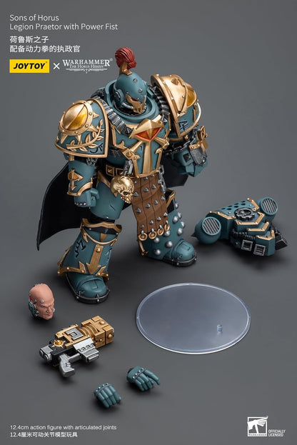Warhammer 40k: Sons of Horus Legion Praetor with Power Fist 1:18 Scale Action Figure