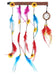 Smiffys Hippie Dreamcatcher Headdress with Feathers & Flowers, 1960's Groovy Fancy Dress, 1960s Dress Up Hats