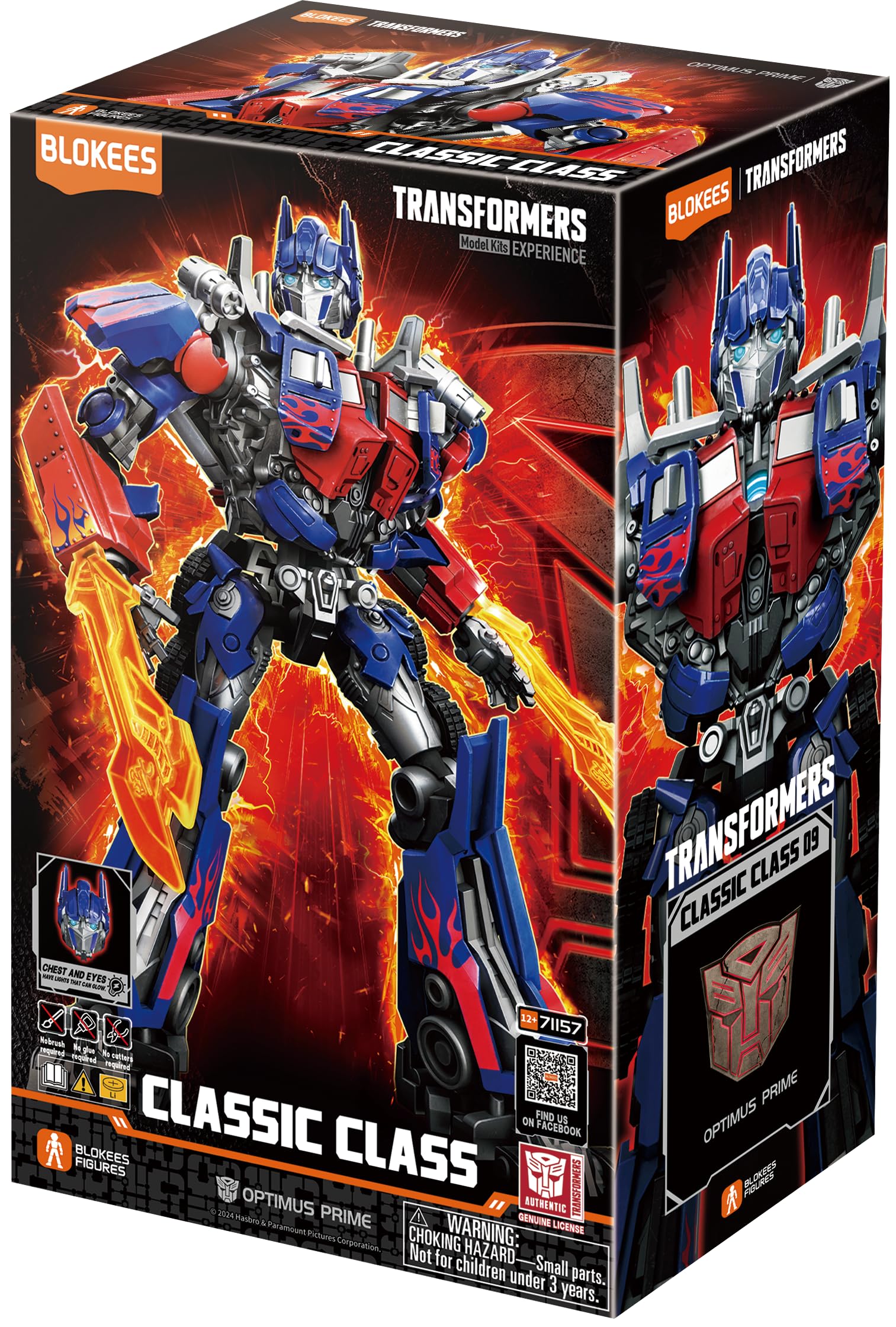 BLOKEES Figures Transformers Classic Class 09 Optimus Prime Transformers (2007