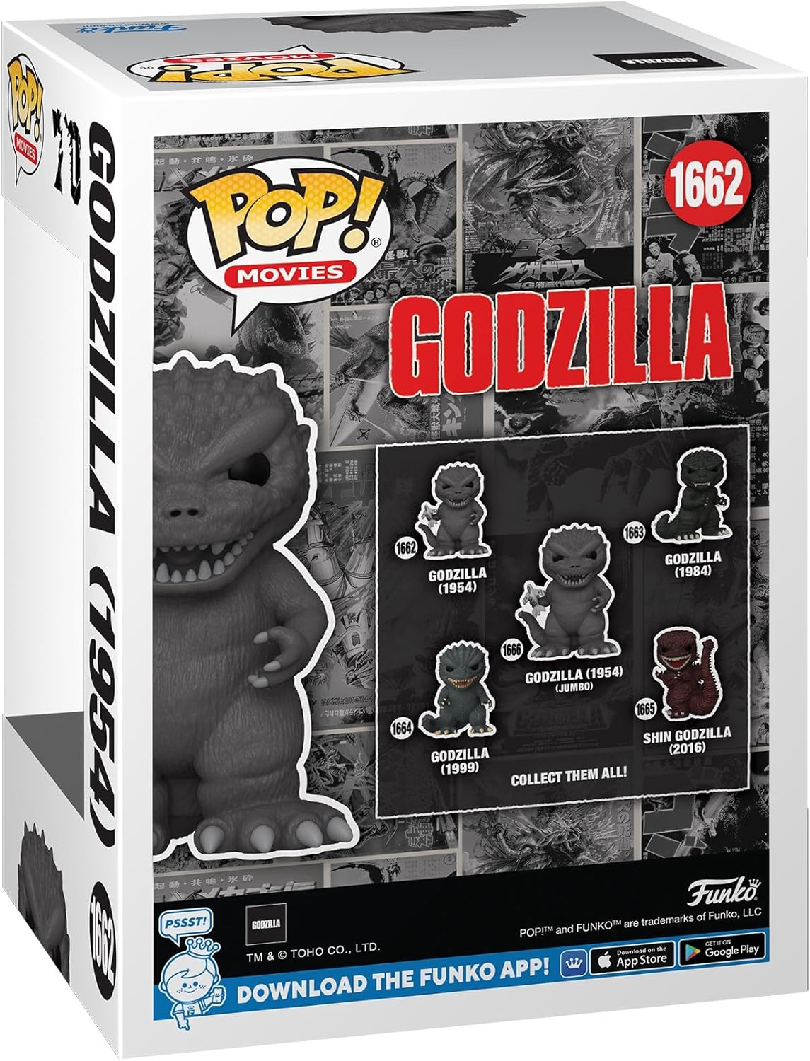 Funko Pop! Movies: Godzilla 70th - Godzilla 1954 - Collectable Vinyl Figure - Gift Idea - Official Merchandise - Toys for Kids & Adults - Movies Fans - Model Figure for Collectors and Display