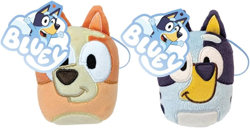 Bluey 90282 Bingo Mini Plush Keychain with Bag Clip, Multicoloured, One Size, Multicolor, One Size, multicoloured, One size