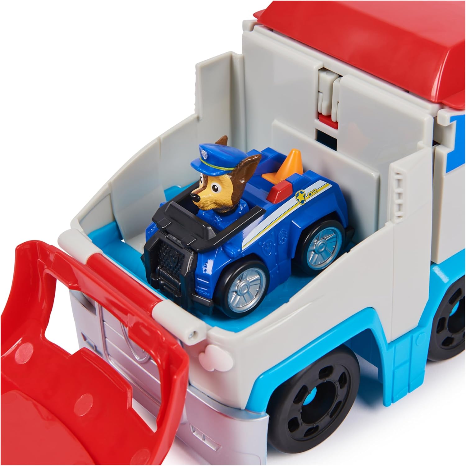 Paw Patrol: Pup Squad Patroller Team Vehicle, Toy Lorry with Collectible Chase Toy Car, Kids’ Toys for Boys & Girls Aged 3+