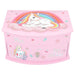 Depesche Ylvi 13203 Small Pink Unicorn Design Jewellery Box with Hinged Lid and Mirror
