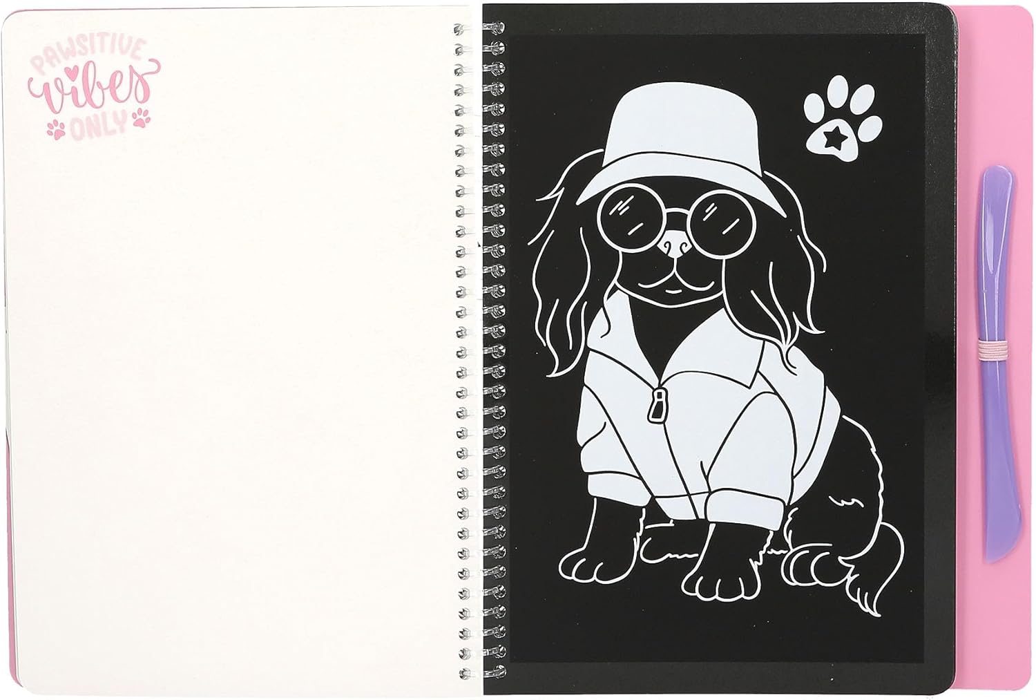 Depesche 13266 TOPModel - Magic Scratch Book, Kratz-Buch mit coolen Model Motiven zum Kratzen, mit schönem Farbverlauf, ca. 20 x 19,5 x 2 cm