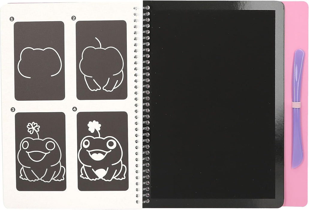 Depesche 13266 TOPModel - Magic Scratch Book, Kratz-Buch mit coolen Model Motiven zum Kratzen, mit schönem Farbverlauf, ca. 20 x 19,5 x 2 cm