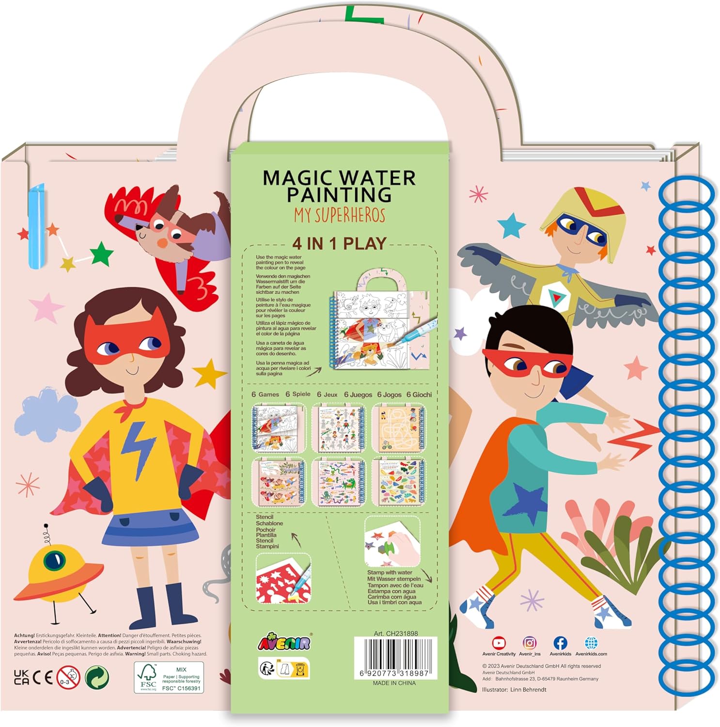 Avenir - Magic Water Painting - My Super Hero (58Ch231898)