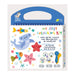 Haku Yoka Sea Friends My First Colouring Kit, On The Go Colouring Kit with 6 Smile Beeswax Crayons, FSC Certified