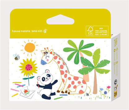 Haku Yoka 6303079 Spiral Wax Crayons Set, 24 Wax Colours, Colourful Wax Crayons with Grip Rings, Easy to Grip, No Staining, Ideal for Children from 3 Years