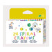 Haku Yoka 6303079 Spiral Wax Crayons Set, 24 Wax Colours, Colourful Wax Crayons with Grip Rings, Easy to Grip, No Staining, Ideal for Children from 3 Years