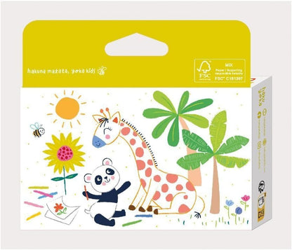 Haku Yoka 6303079 Spiral Wax Crayons Set, 24 Wax Colours, Colourful Wax Crayons with Grip Rings, Easy to Grip, No Staining, Ideal for Children from 3 Years