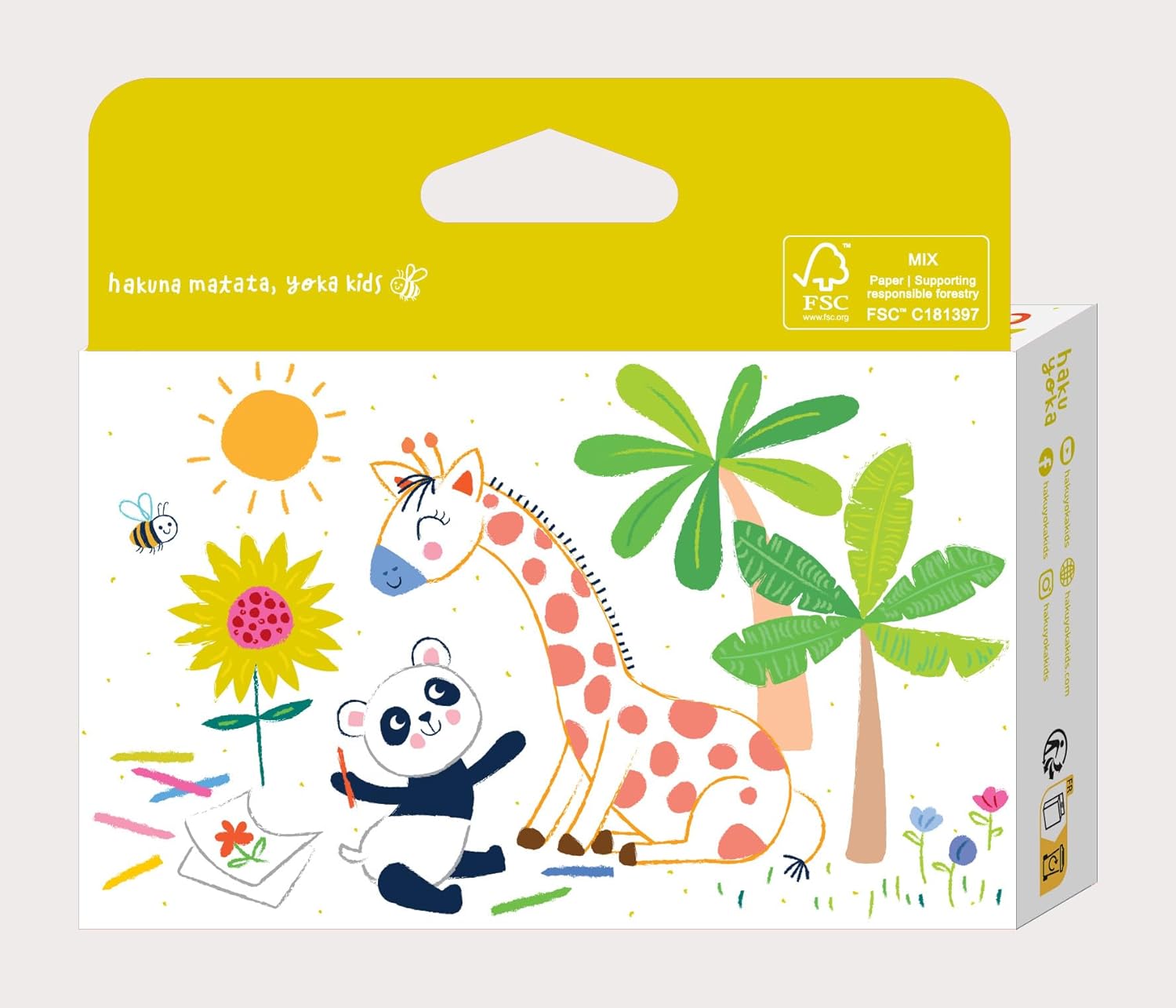 Haku Yoka Spiral Crayons, 36 Colours, Mess Free, Super Durable and Easy to Grip Crayons for Ages 2 years+, Natural Beeswax & Organic Mineral Coloured Crayon