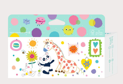 Hakuyoka Punktmarker, abwaschbar, 5-Farben-Set, griffig und ungiftig, lustige Punktkunst für Kinder (Pastellfarben