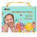 Avenir 6308207 Creative Set Nail Stickers & Tattoos Flowers Temporary Stickers for Children Aged 3+