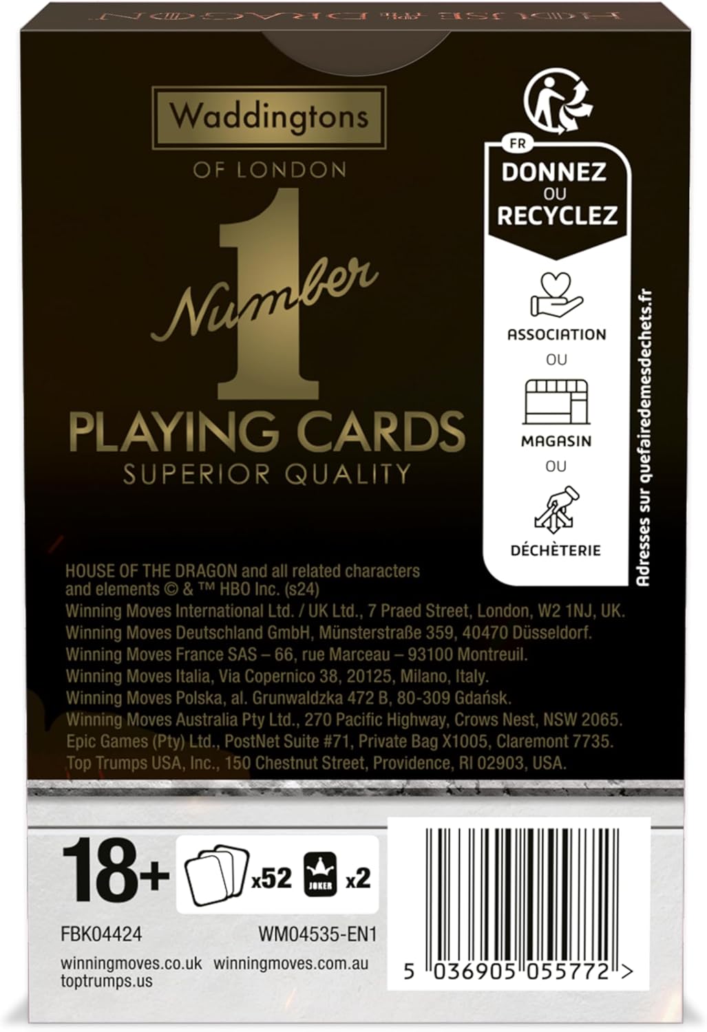 Winning Moves WM04535-EN1-12 - Gioco di carte, multicolore
