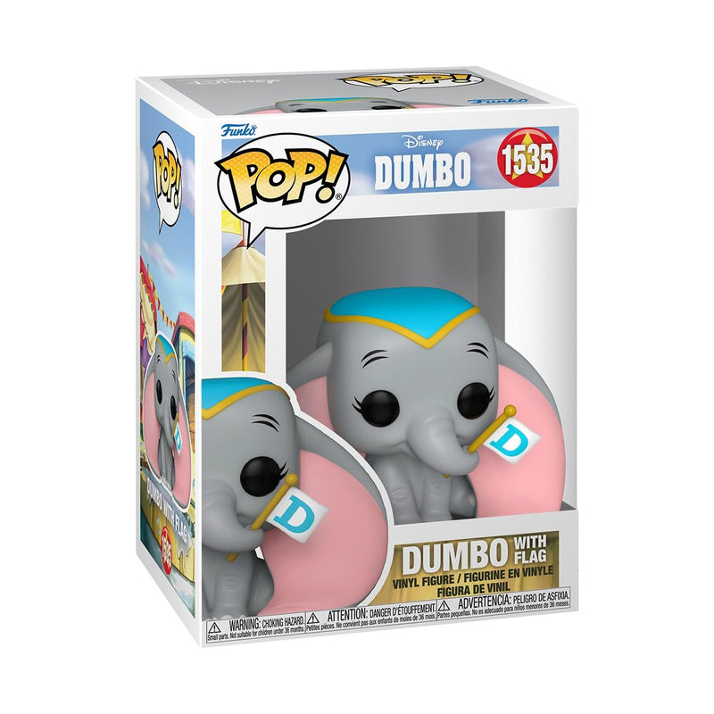 Funko Pop! Disney: Dumbo – Dumbo With Flag - Collectable Vinyl Figure - Gift Idea - Official Merchandise - Toys for Kids & Adults - Movies Fans - Model Figure for Collectors and Display