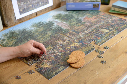 The Grote Markt at The Hague - National Gallery 1000 Piece Jigsaw Puzzle Collection For Adults Size 66cm x 50cm