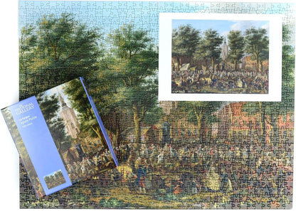 The Grote Markt at The Hague - National Gallery 1000 Piece Jigsaw Puzzle Collection For Adults Size 66cm x 50cm