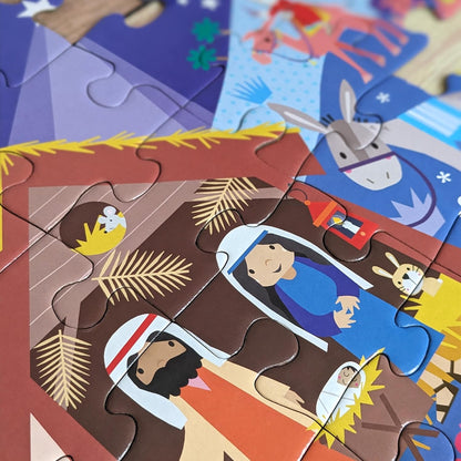 North Parade Publishing BIPZ03 The Nativity Bible Stories Jigsaw Puzzle, Multicoloured, Large