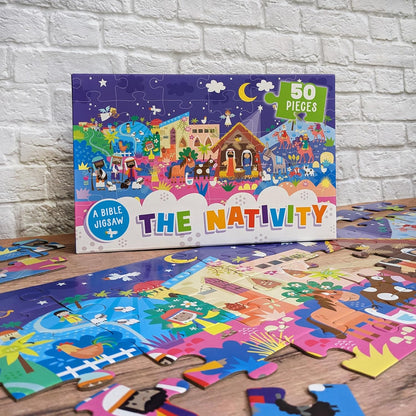 North Parade Publishing BIPZ03 The Nativity Bible Stories Jigsaw Puzzle, Multicoloured, Large