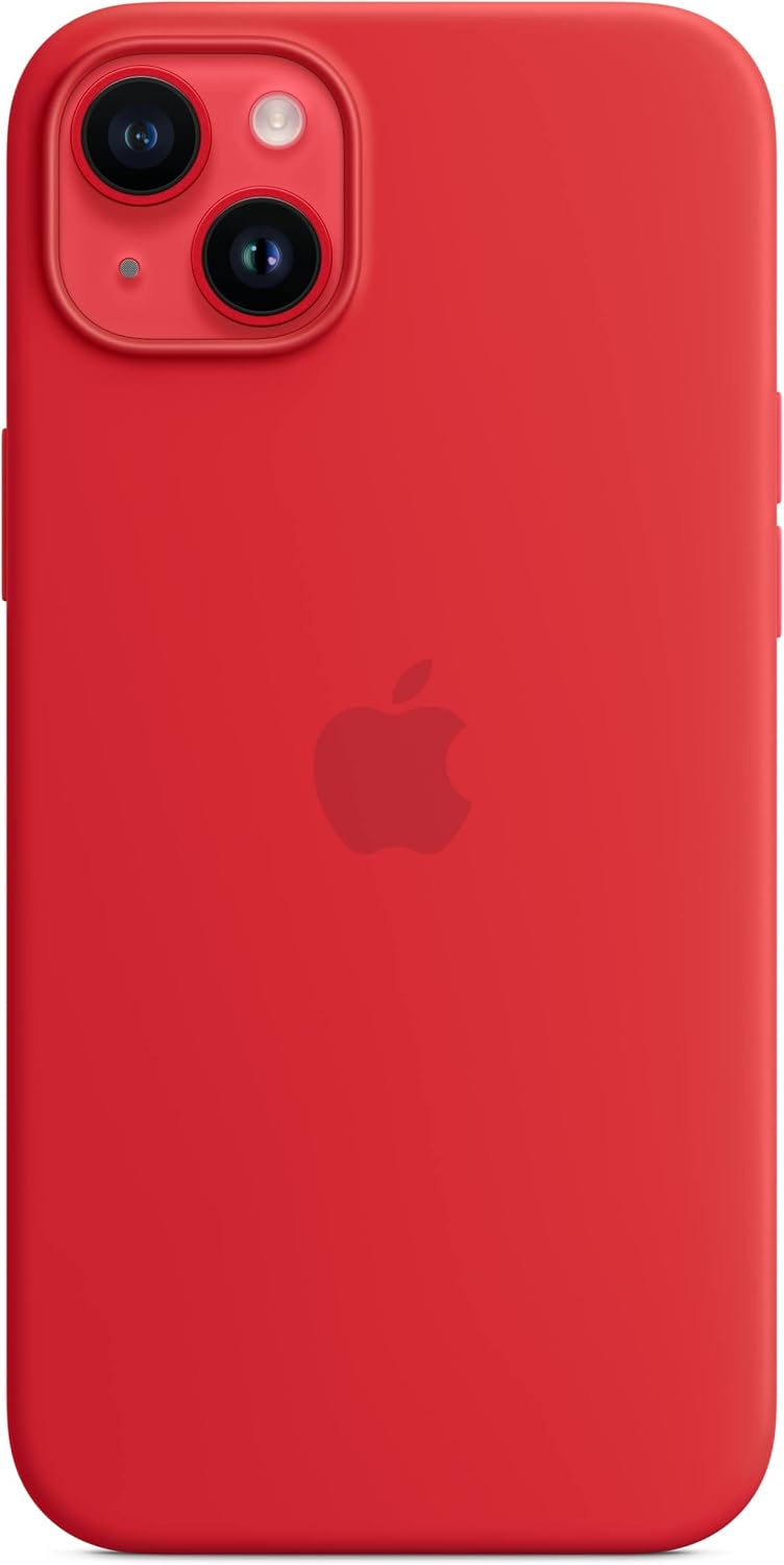 Apple - Back Cover For Mobile Phone - Magsafe Compatibility - Silicone - Red - For Iphone 14 Plus