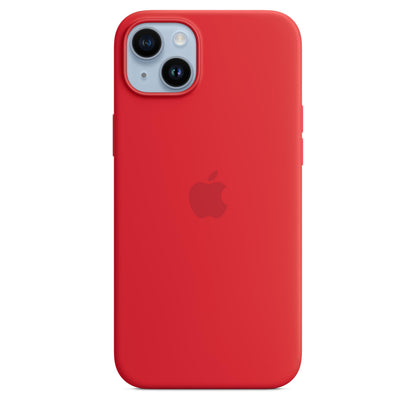 Apple - Back Cover For Mobile Phone - Magsafe Compatibility - Silicone - Red - For Iphone 14 Plus