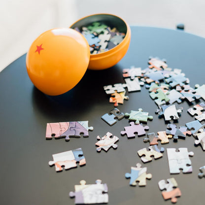Grupo Erik: Puzzle Dragon Ball Z - Sfera del Drago 1 Stella | 7 Sfere del Drago Shenron, Puzzle da Collezione Dragon Ball, 18 x 26 cm + Sfera 10 x 10 cm, Dragon Ball gadget