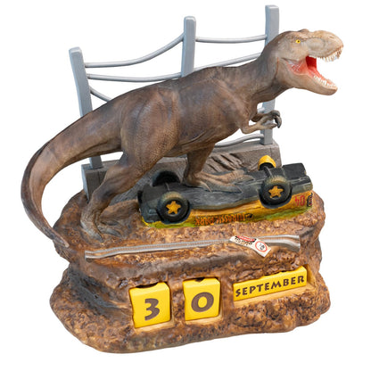 Grupo Erik Jurassic Park Ewiger Kalender - Jurassic Park Figur - 3D Kalender Tischkalender zum Aufstellen - Dauerkalender - Offizieller Jurassic Park Fanartikel Büro Deko