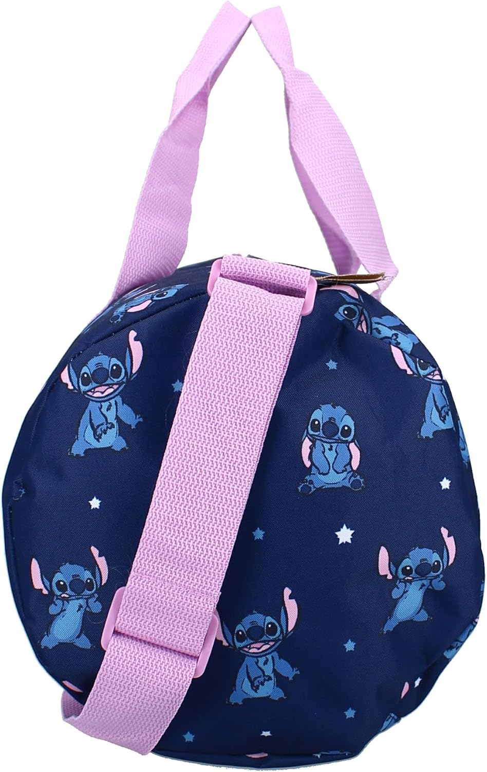 STITCH Feeling Right - Borsa da Sport Viaggio in poliestere con tracolla e manici - Travel Bag - dimensioni 45x22x22cm - Originale Disney Lilo e Stitch