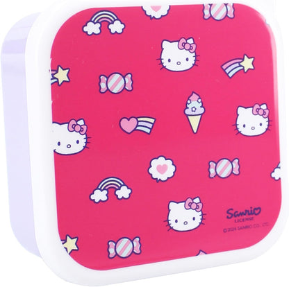 HELLO KITTY - Fresh Bites - Snack Boxes - 3 pcs